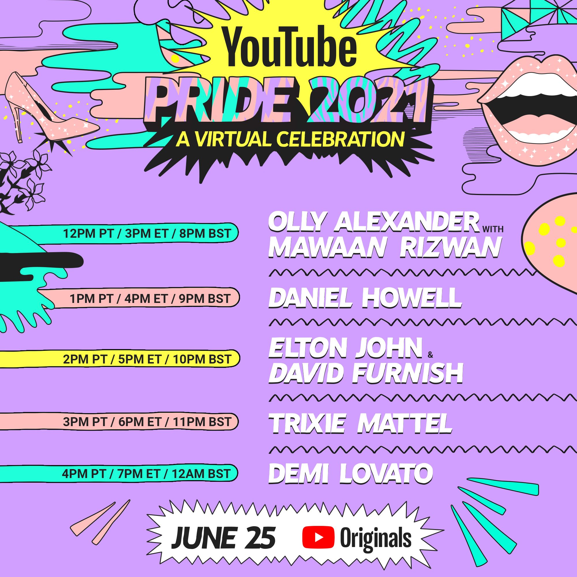 YouTube Pride 2021 with Demi Lovato & TCLA