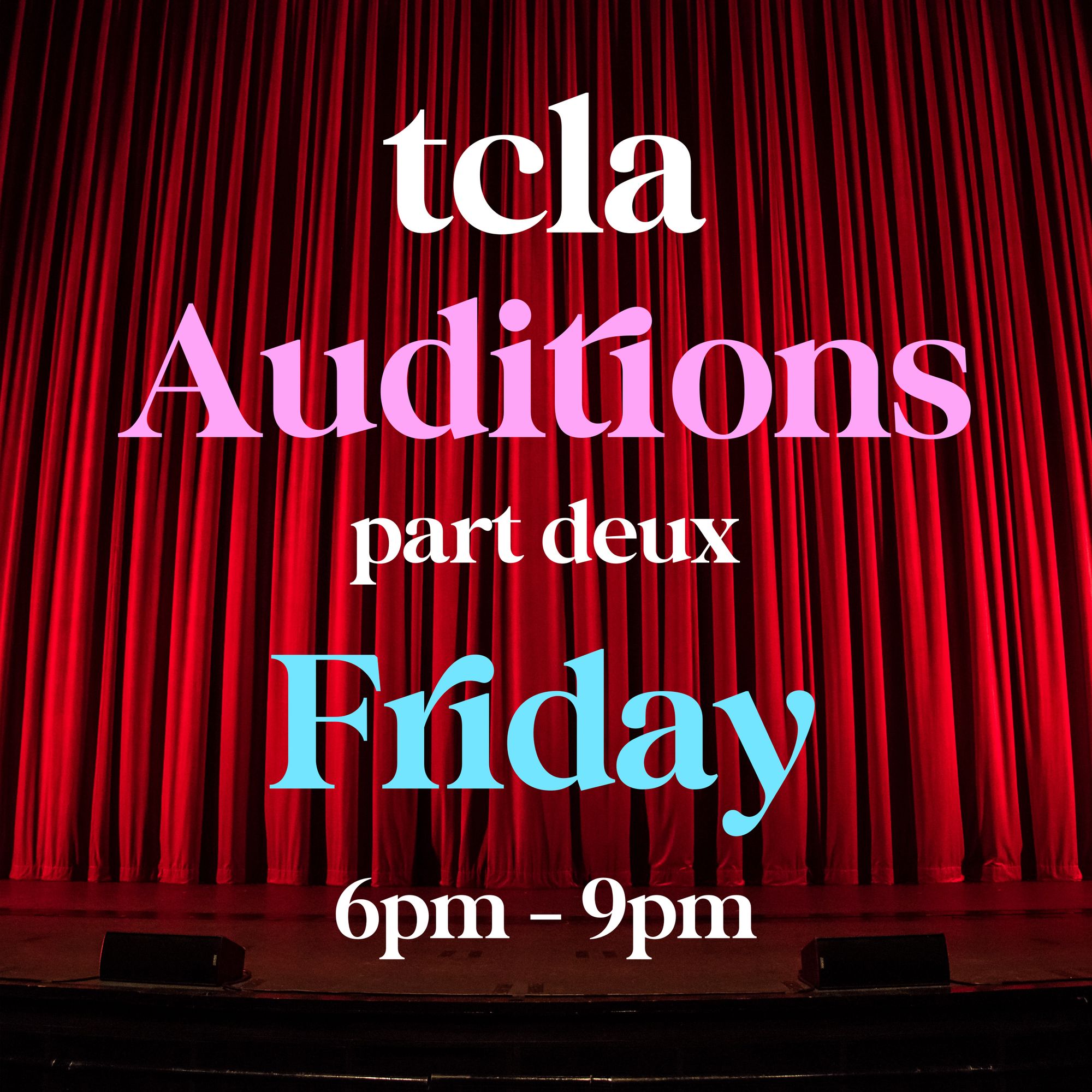TCLA Auditions 9/8/23